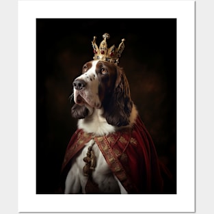 Gracious Tri-Colored Basset Hound - Medieval Queen Posters and Art